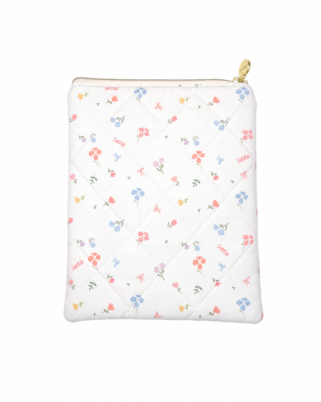 Bloom & Bow E-Reader Sleeve — embroidery preview reverse side