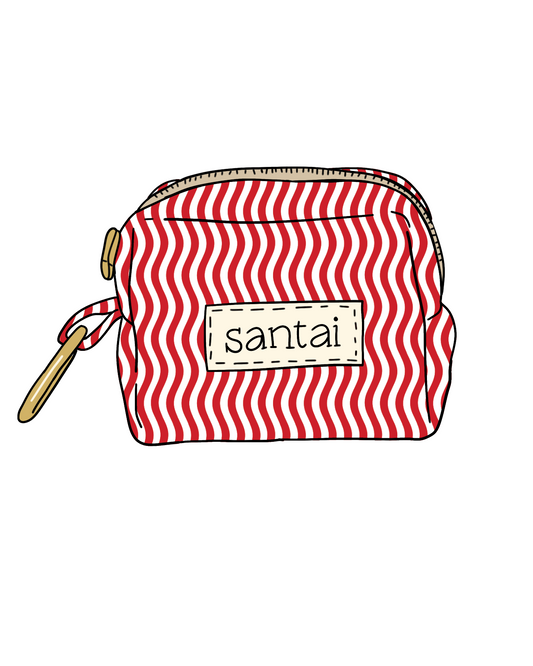 Candy Cane Bag Charm