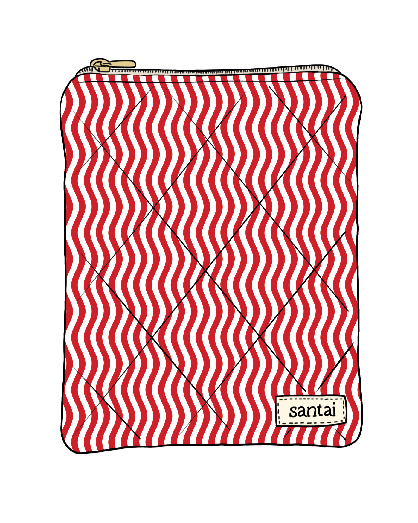 Candy Cane E-Reader Sleeve
