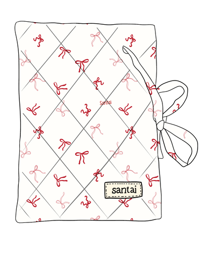 Red Ribbons Book Sleeve Sleeve